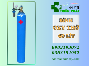 Giá Bình Oxy Thở – Oxy Y Tế 40 Lít