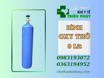 BÌNH KHÍ OXY THỞ  9 LÍT