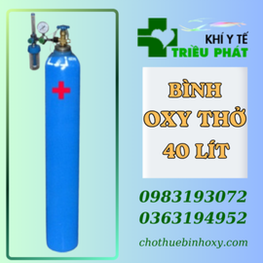 Bình khí oxy 40 lít 